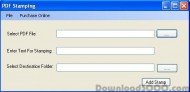 PDF Stamper Tool screenshot